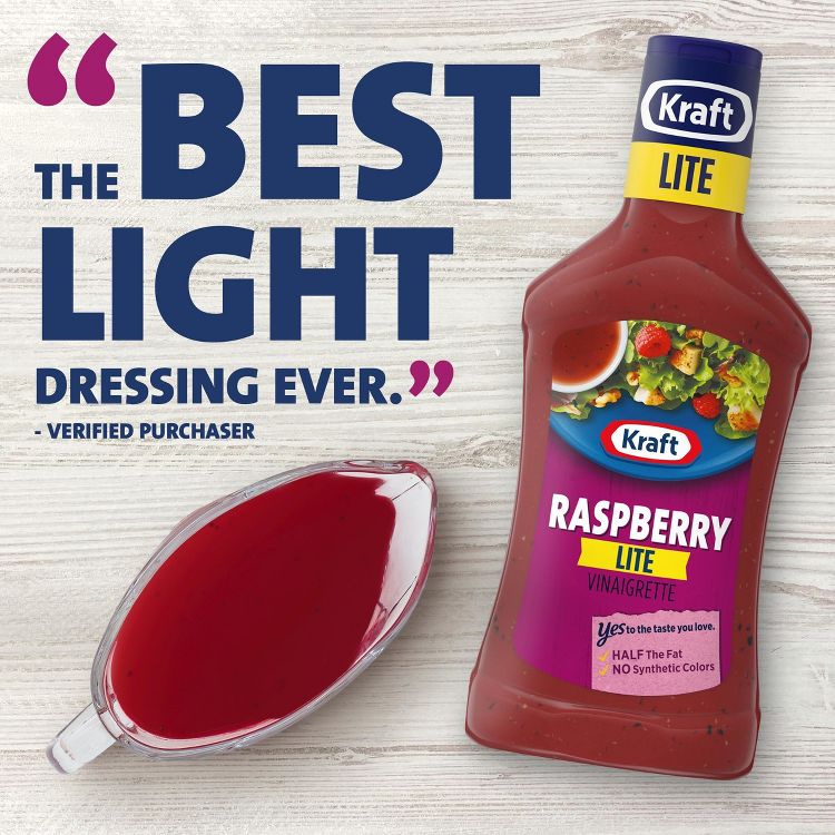 Kraft Light Raspberry Vinaigrette Salad Dressing - 16fl oz, 5 of 10