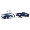 Johnny Lightning 1985 Toyota SR5 Pickup w/Malibu Speed Boat Trailer Hulls & Haulers - 3 of 3