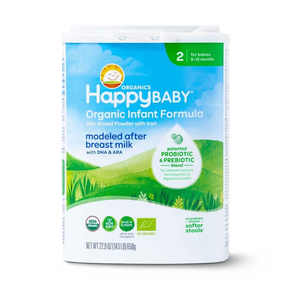 Happy Baby Organic Infant Formula Powder - Stage 2 - 22.9oz