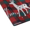 Unique Bargains Christmas Place Mats Flax Red White Green 11.8"x17.7" 2Pcs - 4 of 4