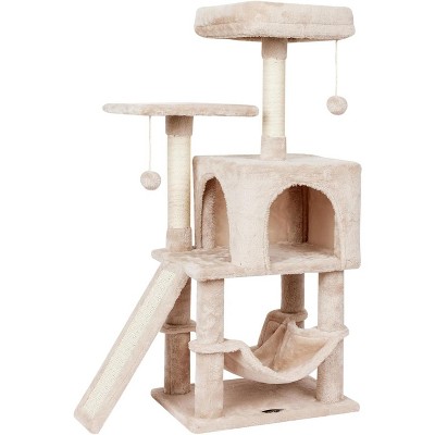 Rainbow Cute Cat Tree for Indoor Cat Tower with Scratching Post Modern Activity House Hammock