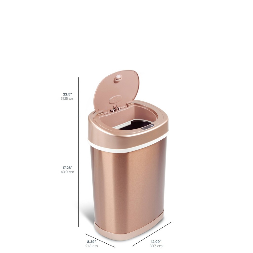 Photos - Barware Nine Stars 4.0gal/15L Motion Sensor Trash Can Gold