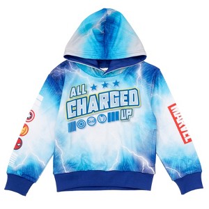 Monster Jam Marvel's Trucks Fleece Athletic Pullover Hoodie - 1 of 4