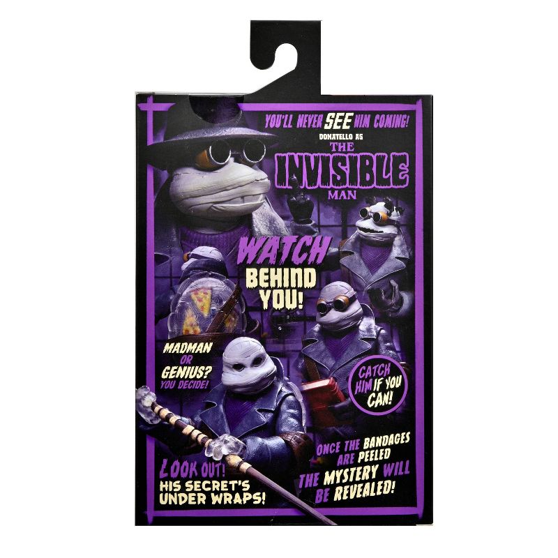 Universal Monsters and Teenage Mutant Ninja Turtles Donatello as The Invisible Man 7&#34; Action Figure, 4 of 7