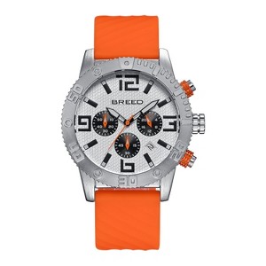 Breed Double Agent Leather-Band Watch w/Day/Date - 1 of 4