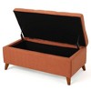 CAVINAS Traditional Storage Ottoman Bench, Upholstered Accent Bench with Lift-Top Storage, Extra Seating for Living Room or Office - 4 of 4