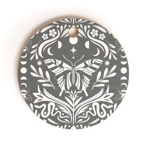 Emanuela Carratoni Ultimate Gray Damask Cutting Board - Deny Designs - 1 of 3