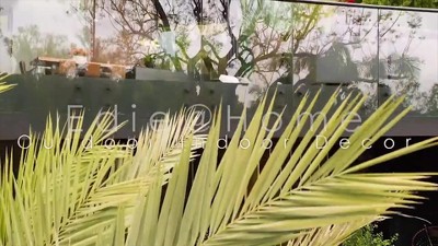 Black and White Floral Embroidered Square Throw Pillow