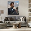 Stupell Industries Abe Lincoln with Cellphone Canvas Wall Art - 2 of 4