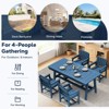 Hyleory HDPE Outdoor Dining Set, 5-Piece Patio Table and Chairs Set, All-Weather Dining Furniture for Backyard, Deck, or Garden - 3 of 4