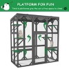 Cat House For Outside With 6 Platforms, Cat Cage With Waterproof Roof In 60 Inch Tall, Modern Cat House-Cuddlewood - 2 of 4