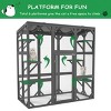 Cat House For Outside With 6 Platforms, Cat Cage With Waterproof Roof In 60 Inch Tall, Modern Cat House-Cuddlewood - image 2 of 4