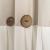 Lush Decor Linen Button Window Curtain Panel - 4 of 4