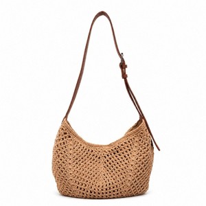 Alilang Woven Hobo Shoulder Bag with Magnetic Closure and