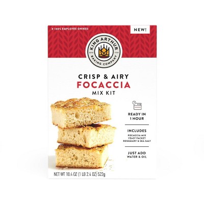 King Arthur Crisp and Airy Focaccia Mix Kit - 18.4oz