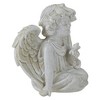 Northlight 6" Ivory Sitting Angel with Bird Outdoor Garden Statue - 3 of 4