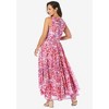 Jessica London Women's Plus Size Petite Georgette Flyaway Maxi Dress - 3 of 4
