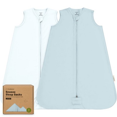 2-Pack Snooze Baby Sleep Sacks, Organic Cotton Wearable Blanket, Soft  Toddler Sleeping Bag, Smooth Zipper