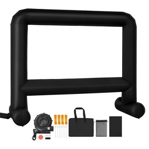 VEVOR 16FT Inflatable Movie Screen, Inflatable Projector Screen with Portable Storage Bag, 16:9 Easy Set Up Movie Projection, Black - 1 of 4