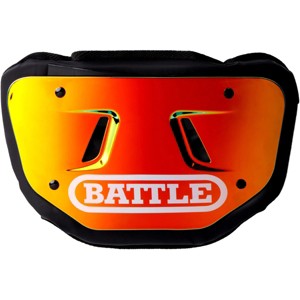Battle Sports Prism Chrome Protective Football Back Plate - Red/Orange - 1 of 1