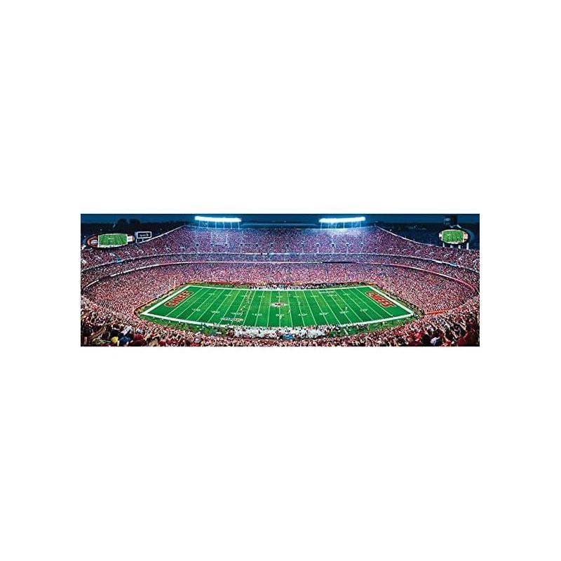 MasterPieces Inc Kansas City Chiefs Stadium NFL Panoramic 1000 Jigsaw Puzzle, 2 of 4