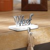 TopComfy Decorative Object Marble and Shiny Polish Woof Stocking Holder Stylish Accent for Holiday Decor, Silver, 3.5"*5.5"*4.5" - 2 of 4