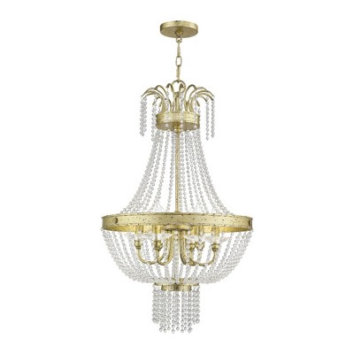 Livex Lighting Valentina 6 - Light Chandelier in  Winter Gold