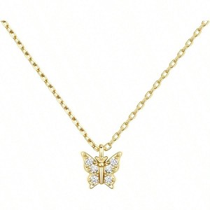 Pendant Necklace for Women Dot, Elephant, Butterfly, Pineapple, Lock, Knot, Palm Tree, Bow, Smiley Layering Chains - 1 of 4