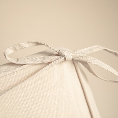 Beige Water-Resistant Outdoor Chaise Lounge Cushion with Foam Layer