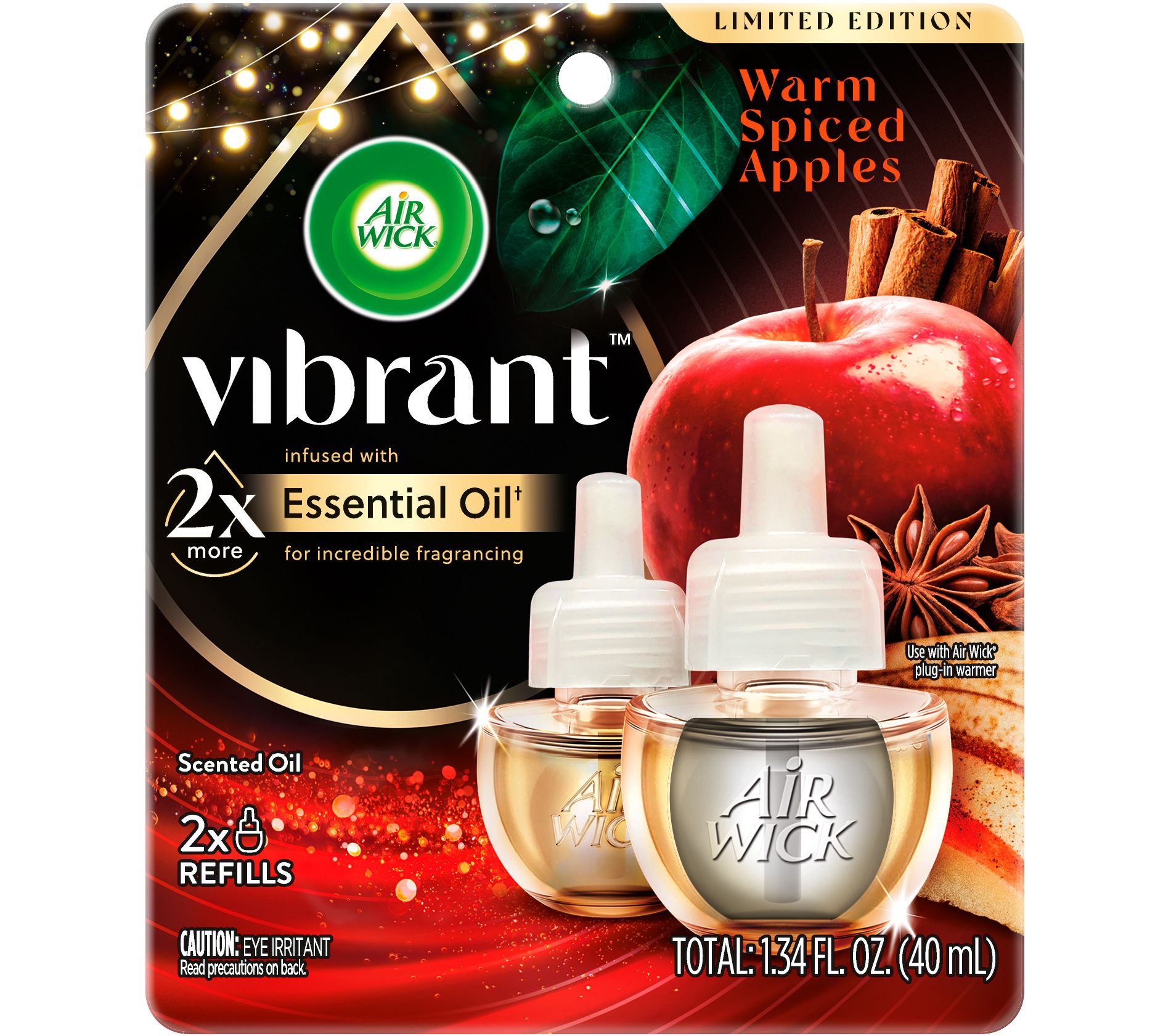 Air Wick Scented Oil Air Freshener Spiced Apples - 1.34 fl oz