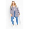 Avenue Women's Plus Size Lia Popcorn Cardigan - 3 of 4