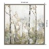 Amanti Art Soft Birch Forest II by Allison Pearce Canvas Wall Art Print Framed 22 x 22-in. - 4 of 4