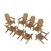 WestinTrends Tuscany HIPS Outdoor Patio Folding Adirondack Chair (Set of 8) - 3 of 4
