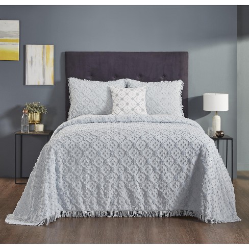 Charleston Collection 100% Cotton Tufted Unique Luxurious Bedspread & Sham Set - Better Trends - image 1 of 4