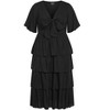 Women's Plus Size Ana Tie Dress - black | CITY CHIC - image 4 of 4