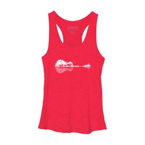 Women's Design By Humans Nature Guitar By Maryedenoa Racerback Tank Top - 1 of 3