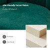 Barbara Contemporary Velvet Vanity Stool for Makeup Room, Moden Accent Side Chairs for Living Room with Shell Back and Golden Metal Legs | ARTFUL LIVING DESIGN - 3 of 4