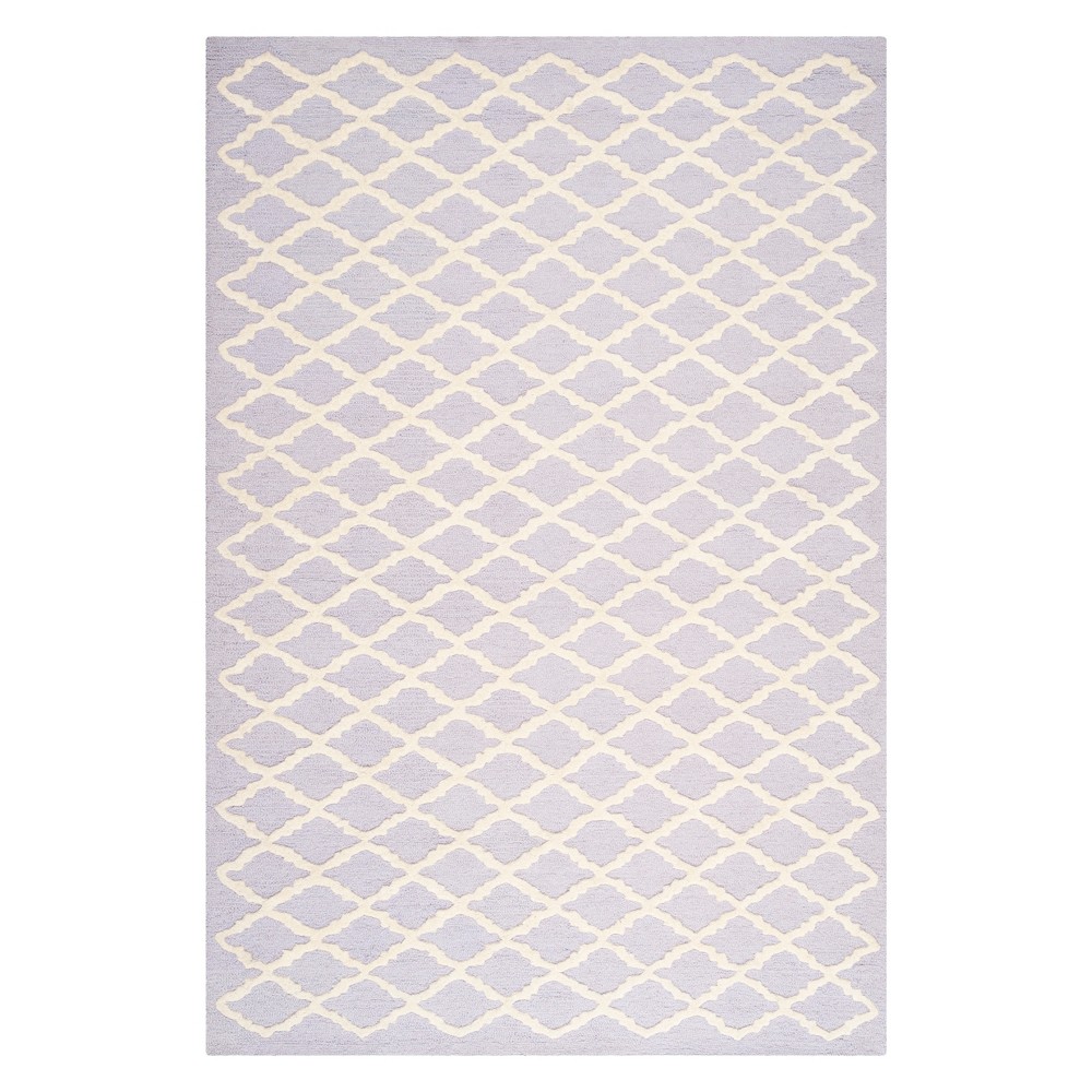 4'x6' Geometric Area Rug Lavander/Ivory - Safavieh