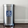Avery Recycle Stickers, Blue Recycle Signs for Bins, Containers, Trash Cans and Walls, Waterproof, UV Resistant, Preprinted, 4" x 4", 8 Total - 3 of 4