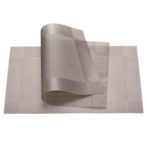 Unique Bargains Heat Resistant Washable Woven PVC Kitchen Placemat 8 Pcs - 1 of 3