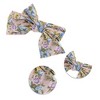 Unique Bargains Bow Peony Ribbon Hair Clips Pink 1 Pc - 3 of 4