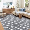 WhizMax Modern Area Rug AbstractSoft Fluffy Throw Carpet Accent Rug for Living Room Bedroom - 2 of 4