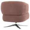 ORRD Cuddle-style leisure swivel sofa chair, suitable for balconies, studies and living rooms, Red - 2 of 4