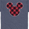 Men's - Disney - Mickey Silhouette Plaid Fill Short Sleeve Graphic T-Shirt - 2 of 4
