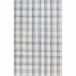 Hauteloom Leeba Gray Plaid Area Rug - 1 of 4