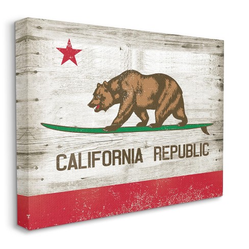 Stupell Industries California Republic Bear Wood Texture Design - image 1 of 3
