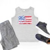 The Juniper Shop Watercolor Flag Coquette Youth Tank Top - 4 of 4