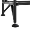 57.5" Extra Storage 5 Tier Folding Metal Shelves with Set of 2 Extension Shelves - Breighton Home - 4 of 4