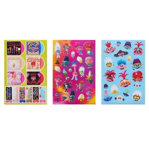 216ct Trolls Stickers: Carlton Cards, Birthday Theme, 6" x 5", 216 Sheets, All Ages - 1 of 3