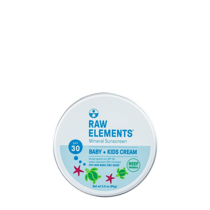 Raw Elements Baby + Kids Mineral Sunscreen Tin - SPF 30+ - 3oz, 1 of 16